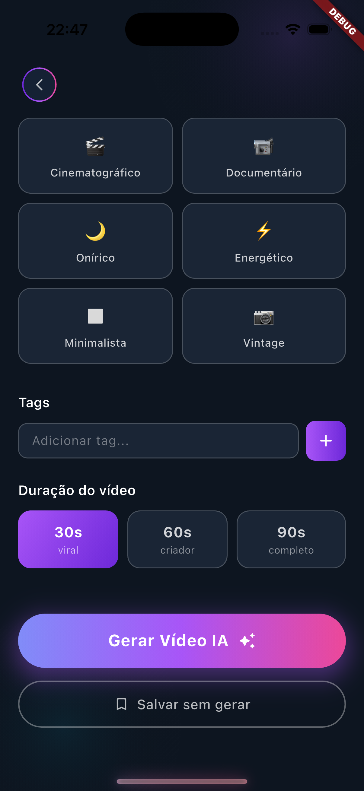 MomentAI — tela 3
